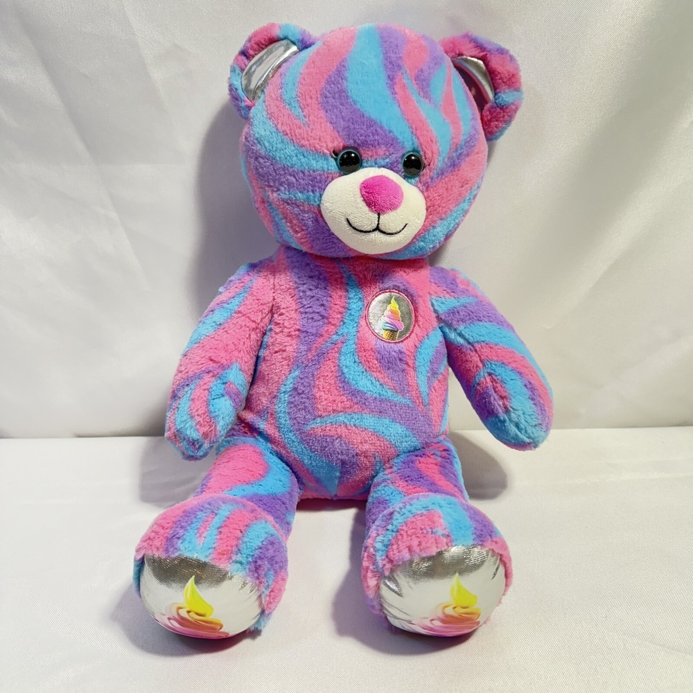 Mint 2018 Retired Build-A-Bear Sweet Swirls Ice Cream Bear Plush Teddy‎ Bear